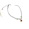New Chinese-style red agate peace pendant necklace accessory, a delicate and elegant women's neckchain, a light luxury, niche and high-end collarbone chain Item Picture